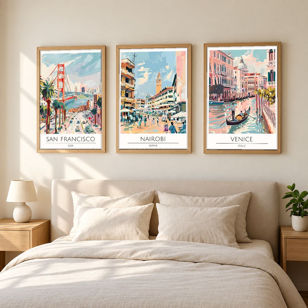 Set de 0 cuadros decorativos que combinan