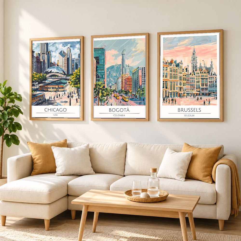 Set de 0 cuadros decorativos que combinan
