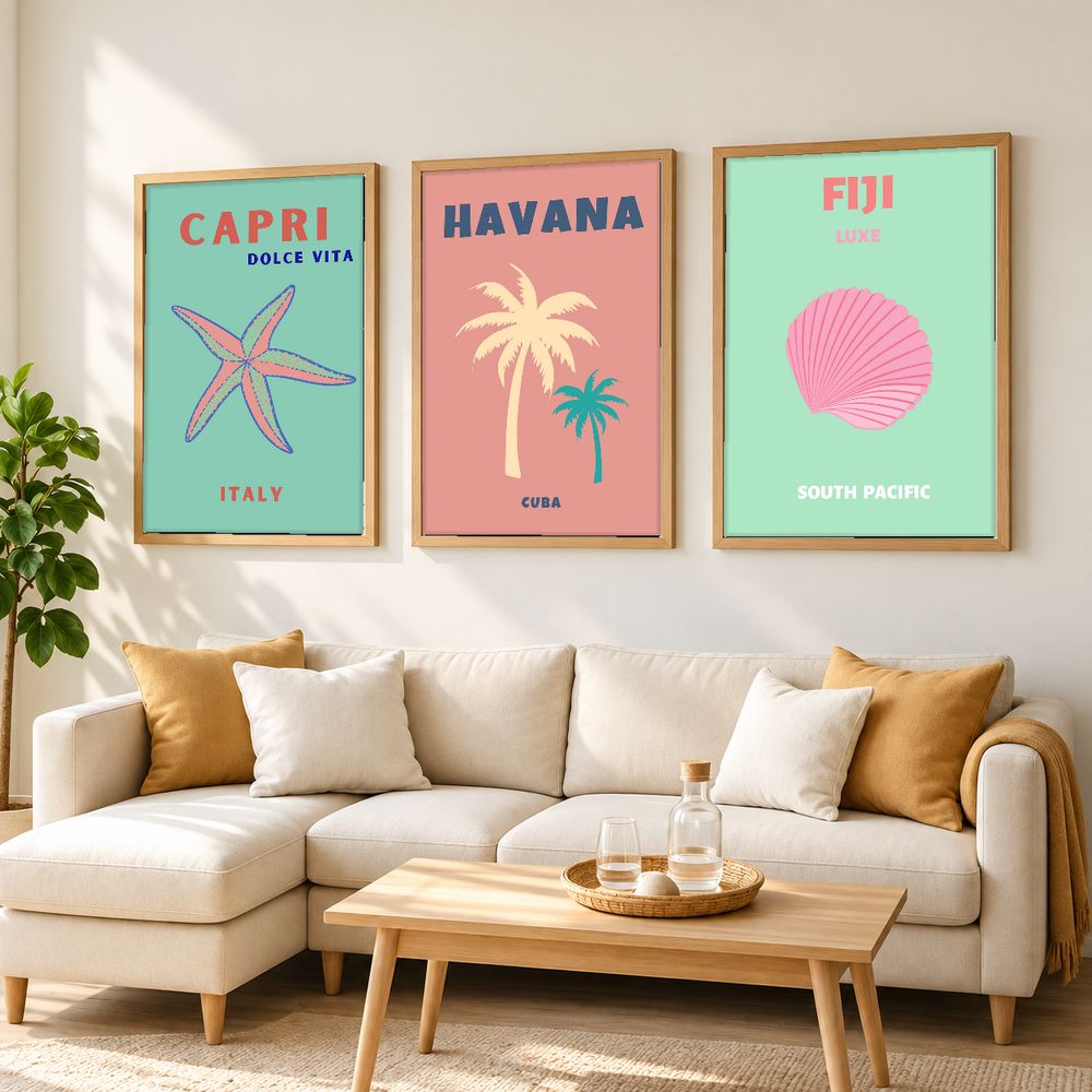 Set de 0 cuadros decorativos que combinan