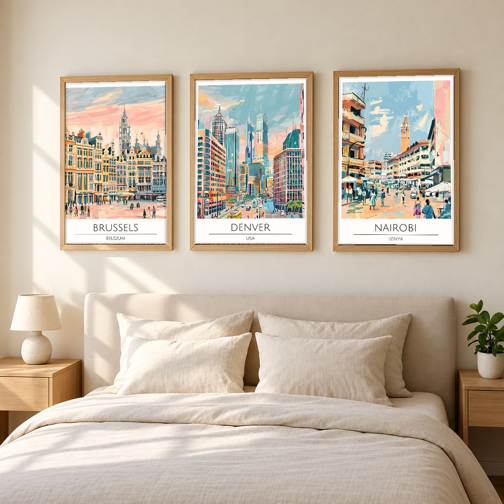 Set de 0 cuadros decorativos que combinan