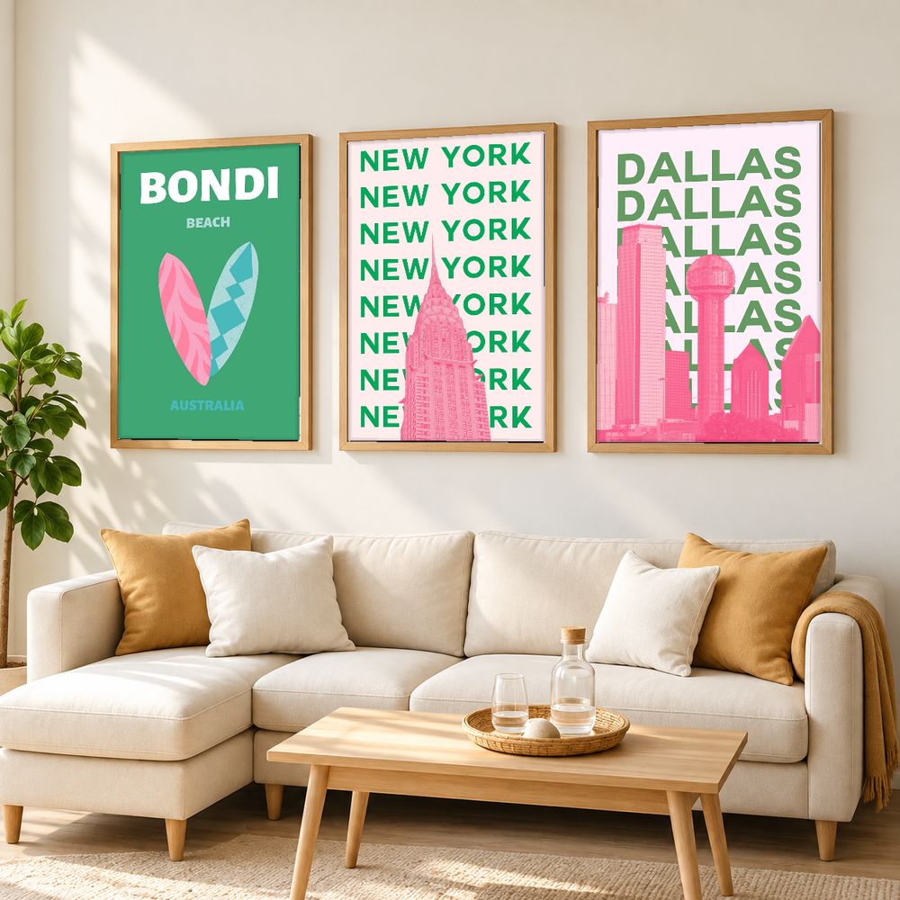 Set de 0 cuadros decorativos que combinan
