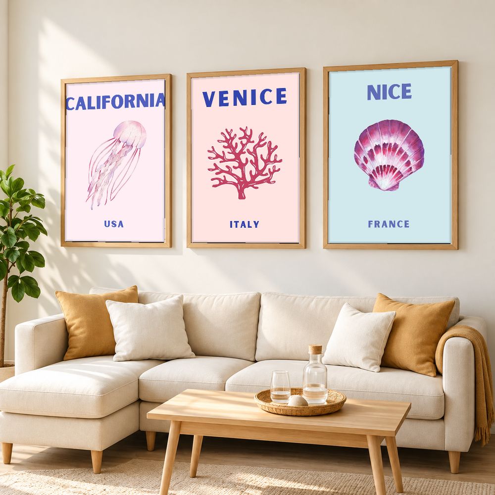 Set de 0 cuadros decorativos que combinan
