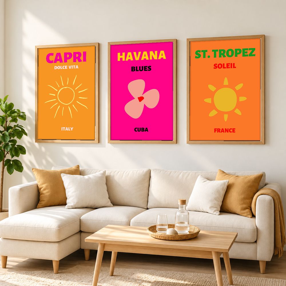 Set de 0 cuadros decorativos que combinan