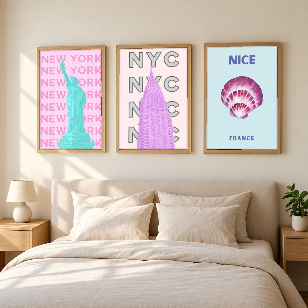 Set de 0 cuadros decorativos que combinan