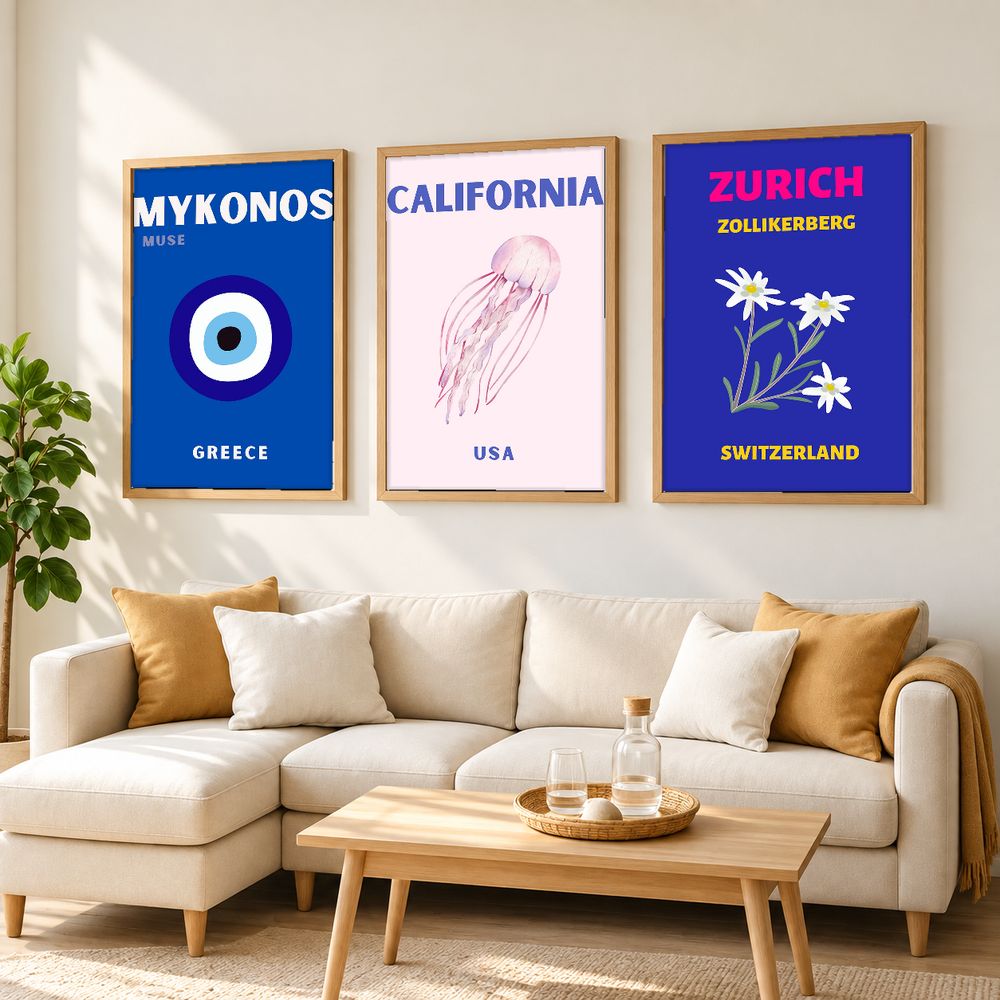 Set de 0 cuadros decorativos que combinan