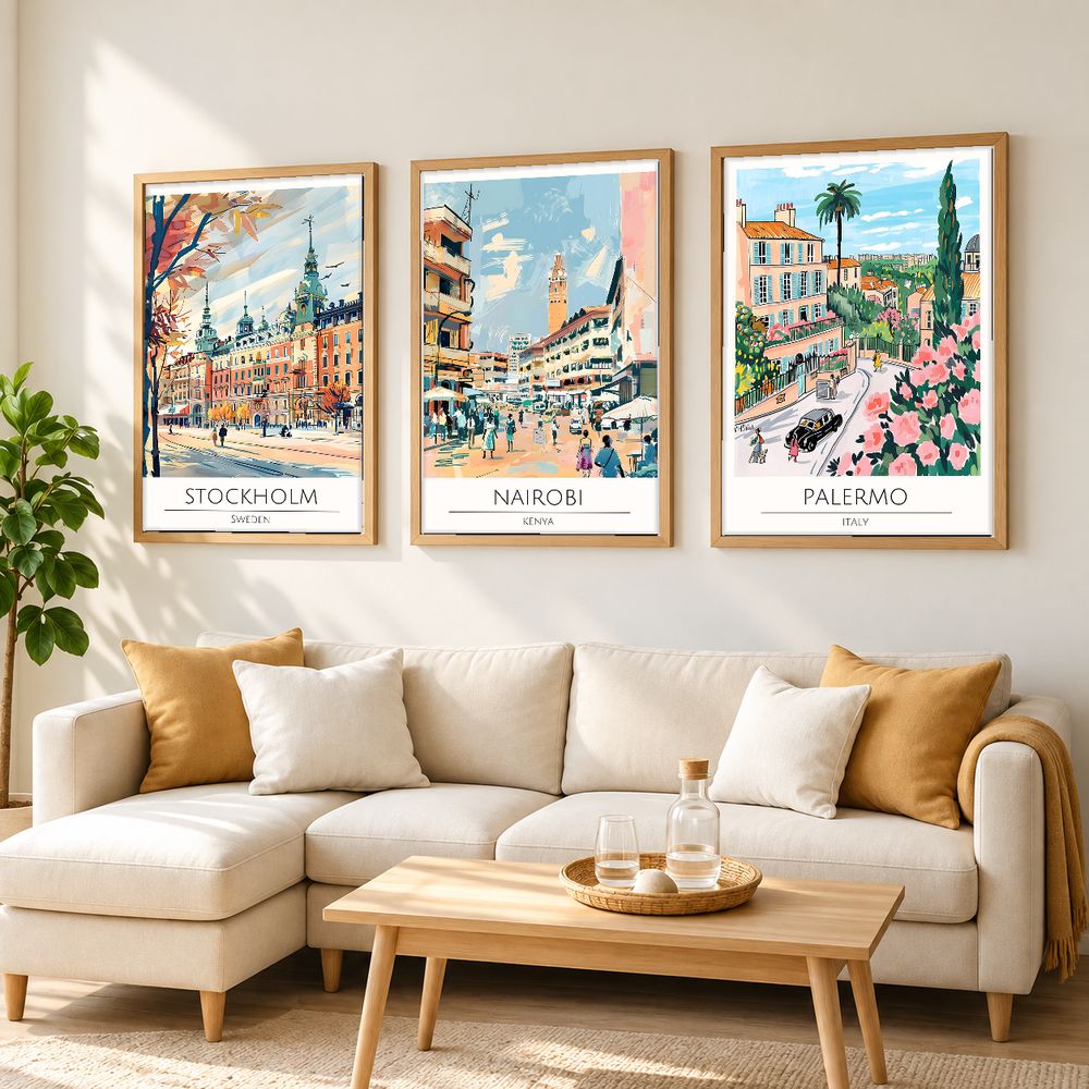 Set de 0 cuadros decorativos que combinan