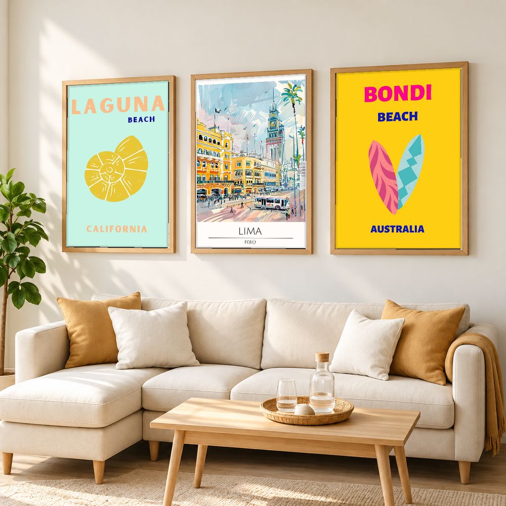 Set de 0 cuadros decorativos que combinan