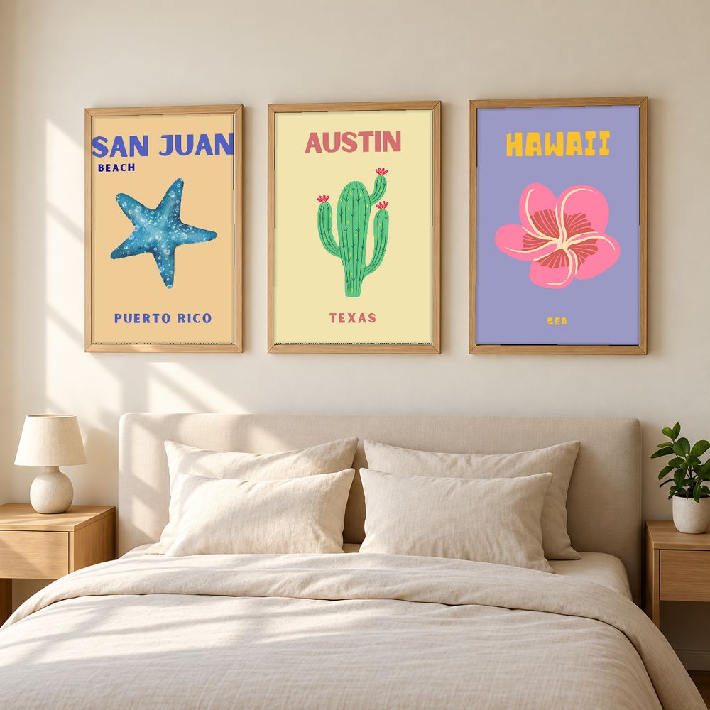 Set de 0 cuadros decorativos que combinan