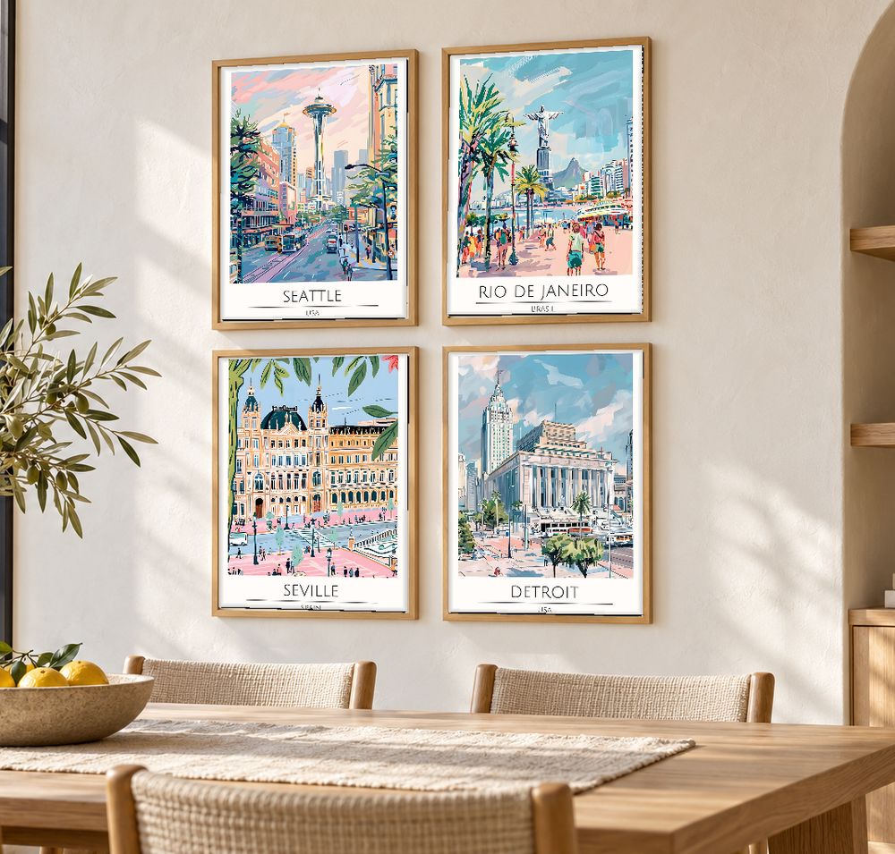 Set de 0 cuadros decorativos que combinan