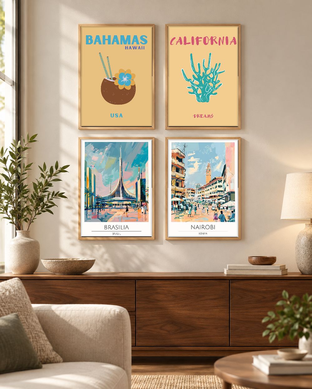 Set de 0 cuadros decorativos que combinan