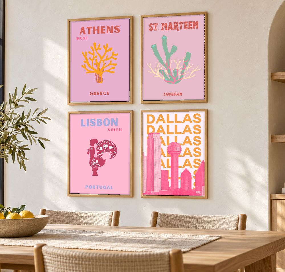 Set de 0 cuadros decorativos que combinan