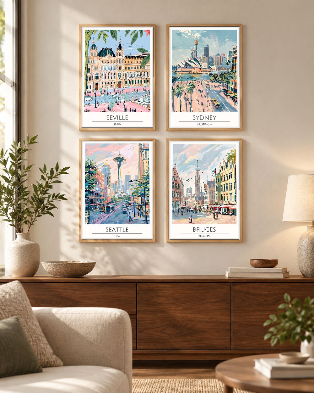 Set de 0 cuadros decorativos que combinan