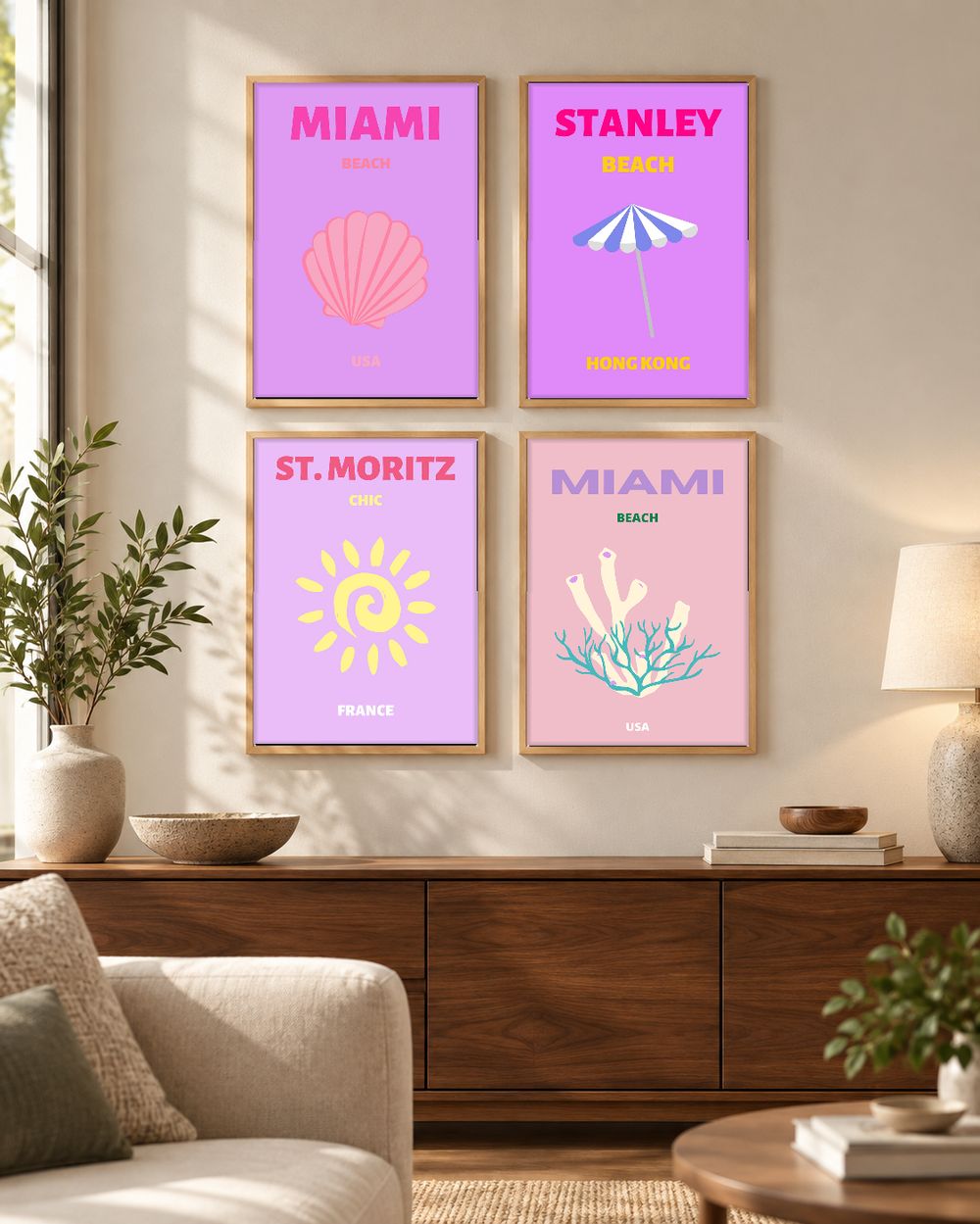 Set de 0 cuadros decorativos que combinan