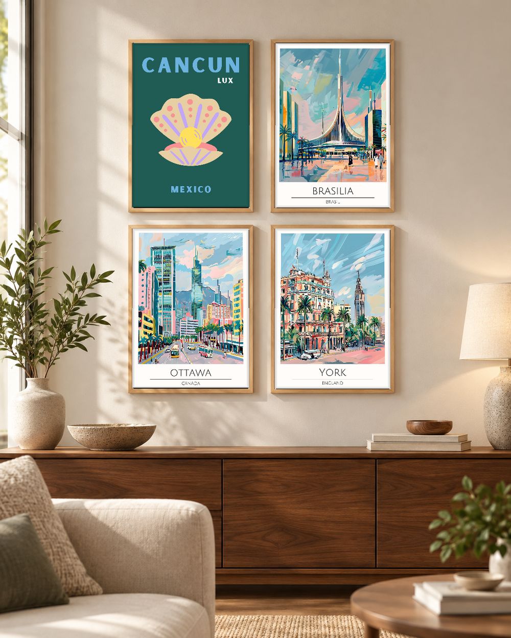 Set de 0 cuadros decorativos que combinan