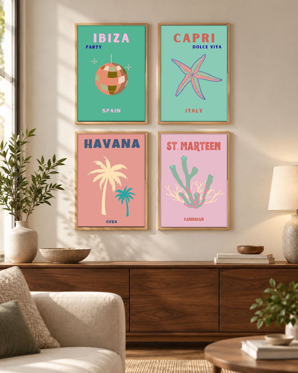 Set de 0 cuadros decorativos que combinan