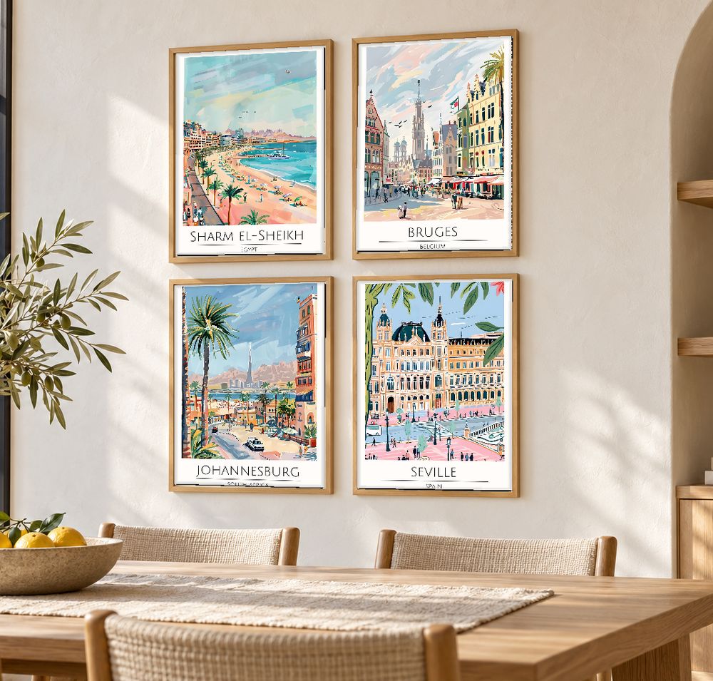 Set de 0 cuadros decorativos que combinan