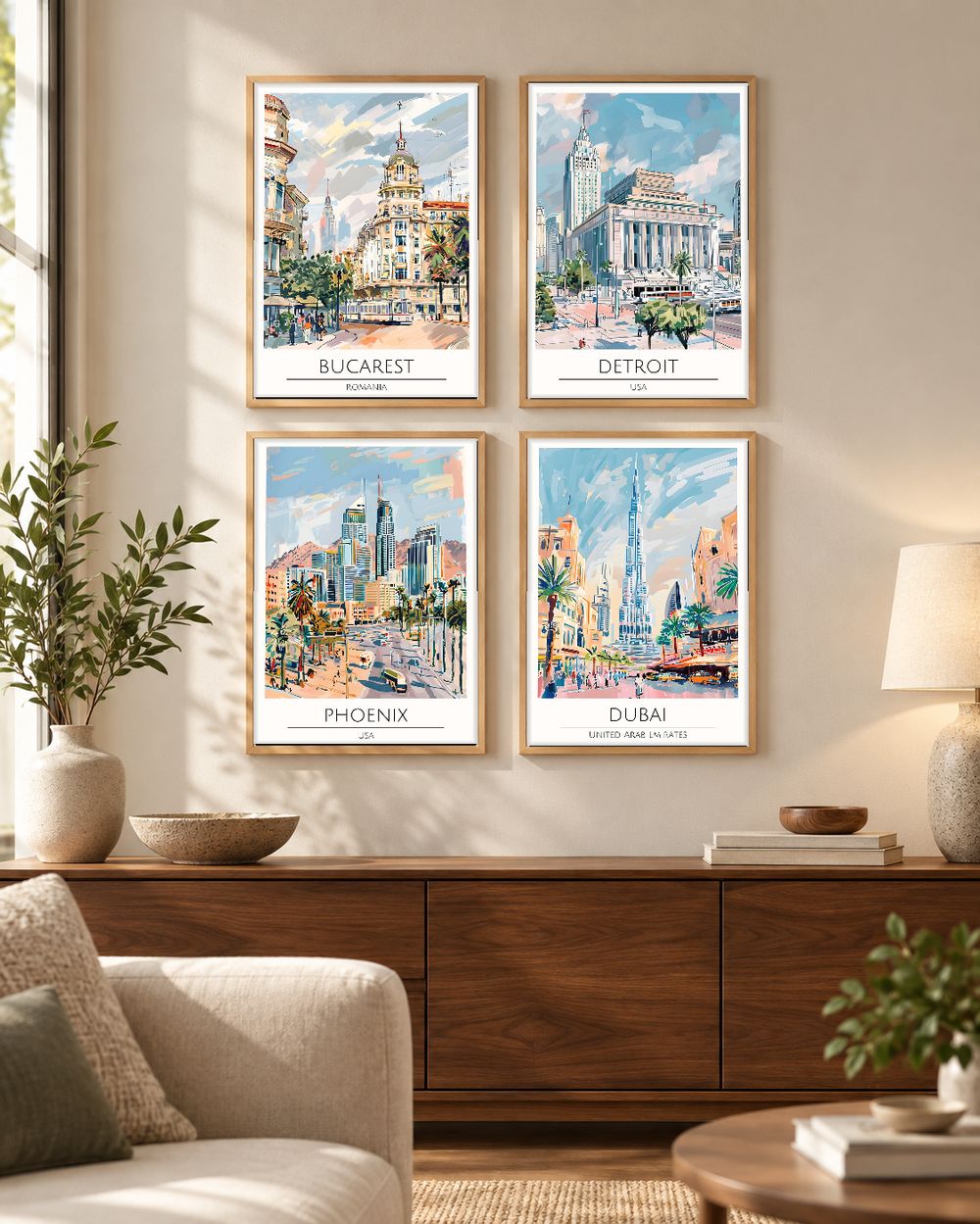 Set de 0 cuadros decorativos que combinan
