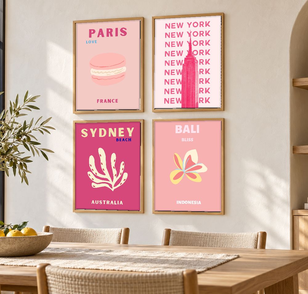 Set de 0 cuadros decorativos que combinan