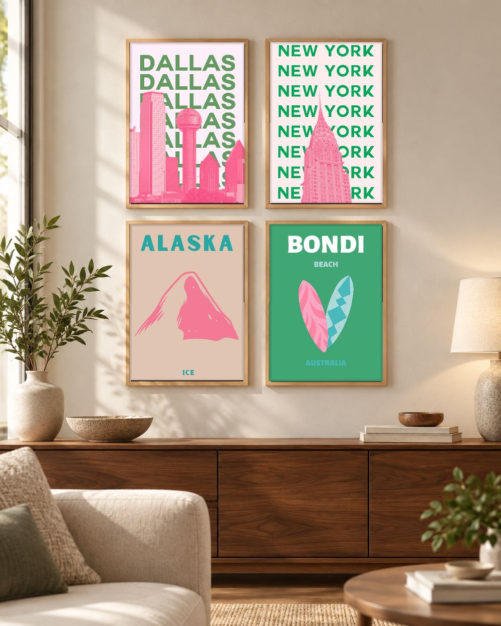 Set de 0 cuadros decorativos que combinan