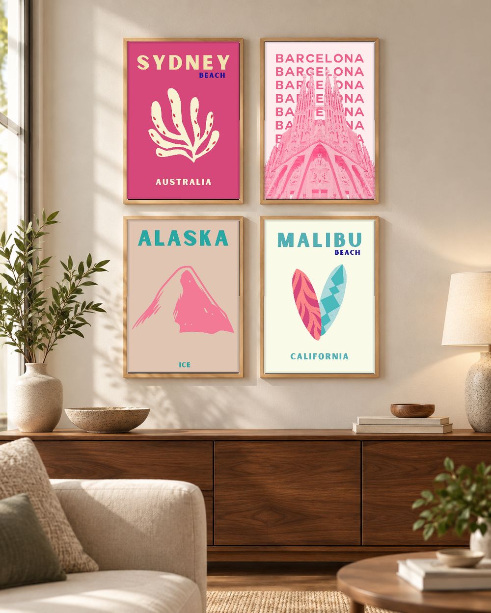 Set de 0 cuadros decorativos que combinan