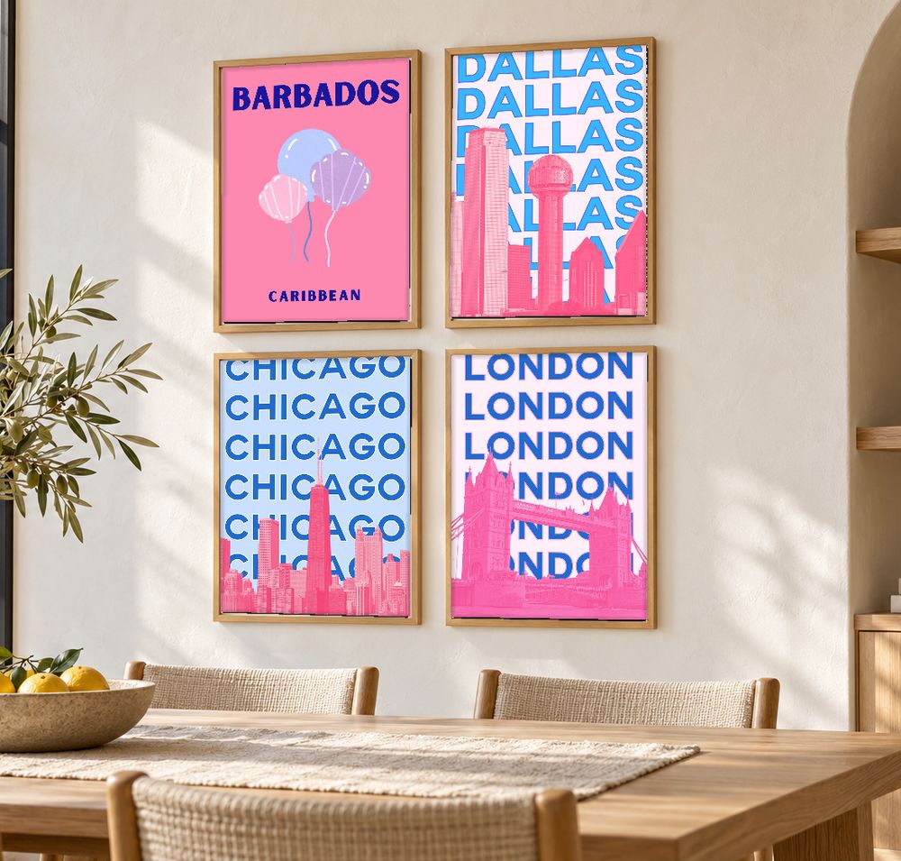 Set de 0 cuadros decorativos que combinan