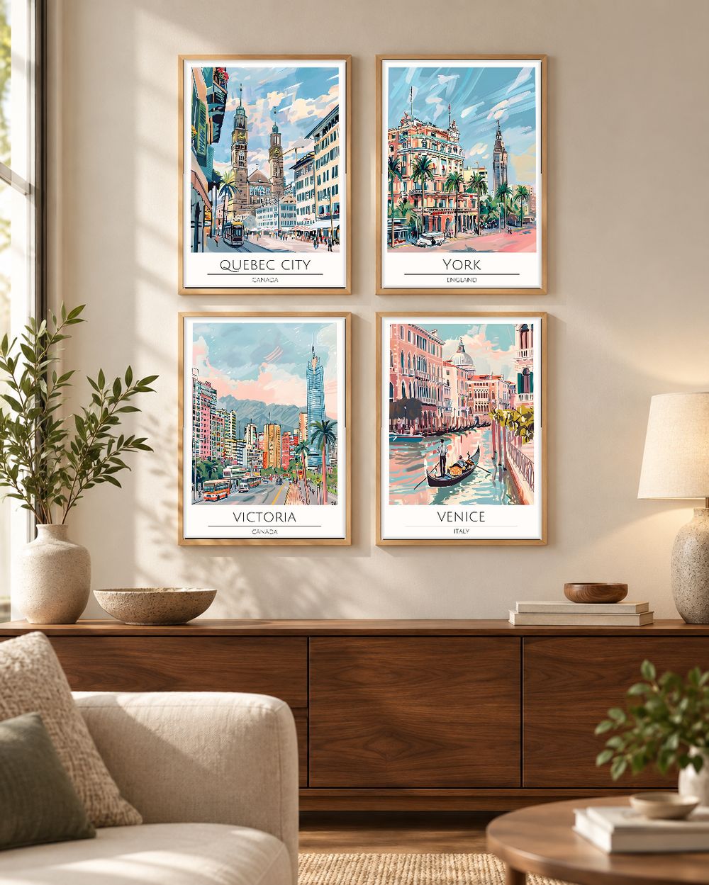 Set de 0 cuadros decorativos que combinan