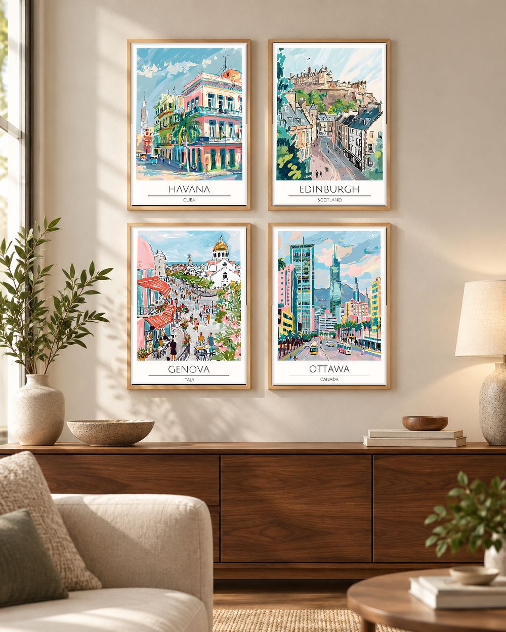 Set de 0 cuadros decorativos que combinan