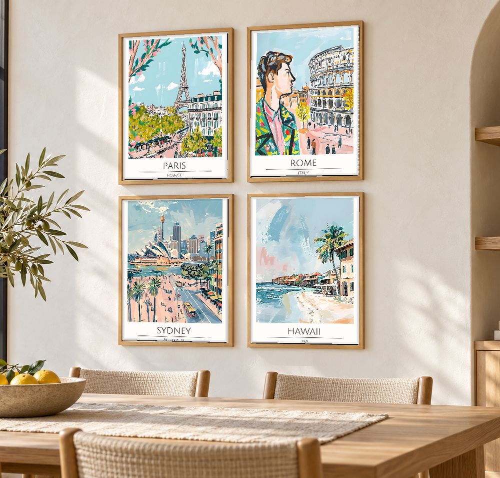 Set de 0 cuadros decorativos que combinan