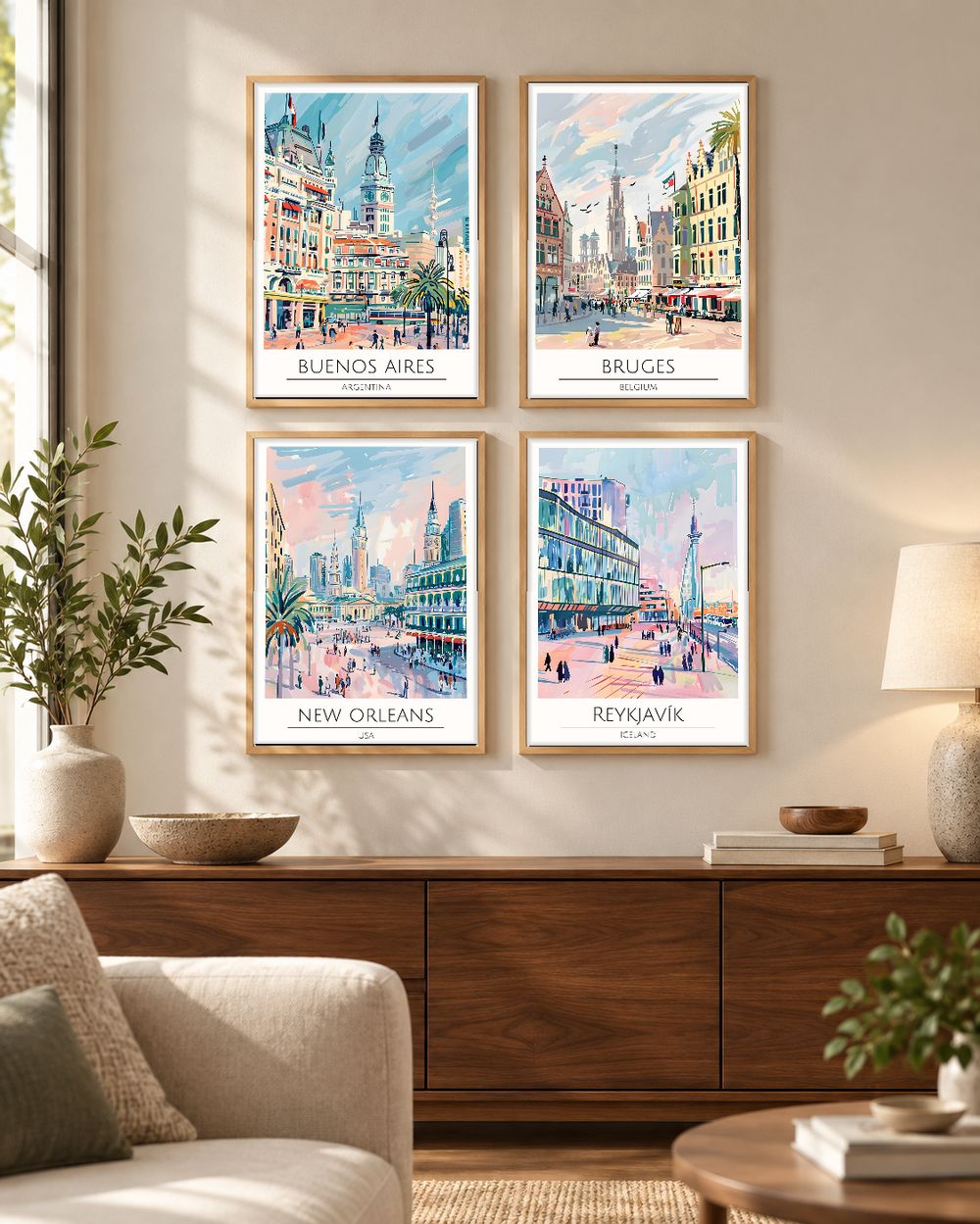 Set de 0 cuadros decorativos que combinan