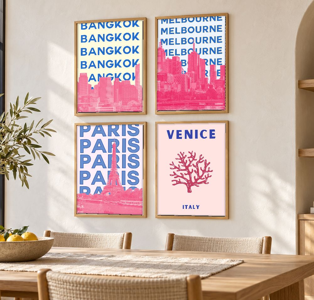 Set de 0 cuadros decorativos que combinan