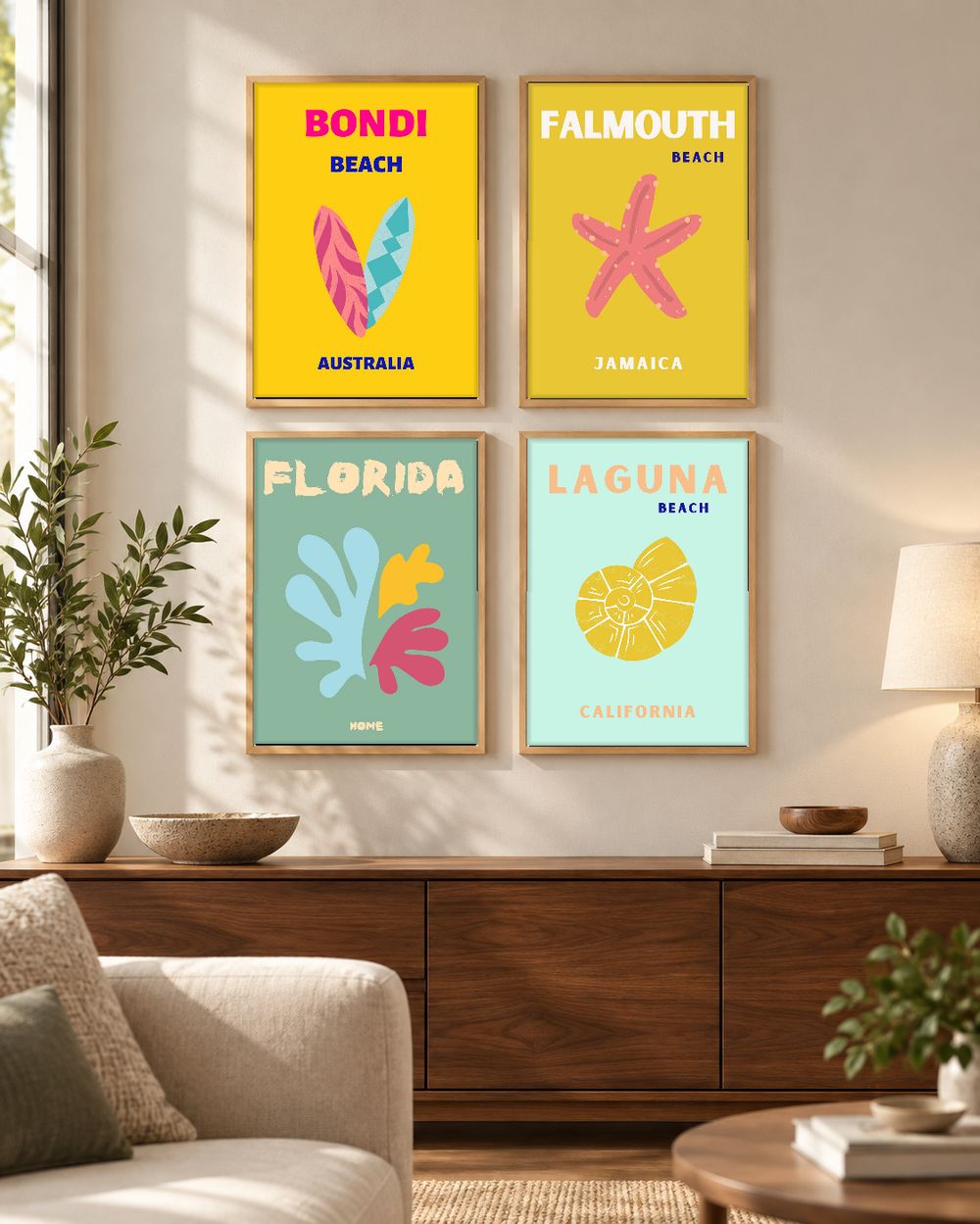 Set de 0 cuadros decorativos que combinan