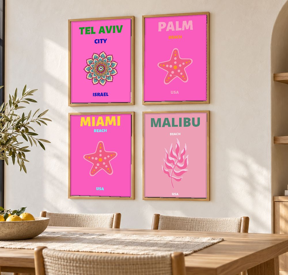 Set de 0 cuadros decorativos que combinan