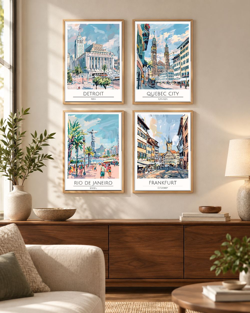 Set de 0 cuadros decorativos que combinan