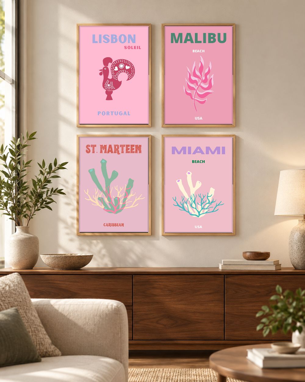Set de 0 cuadros decorativos que combinan