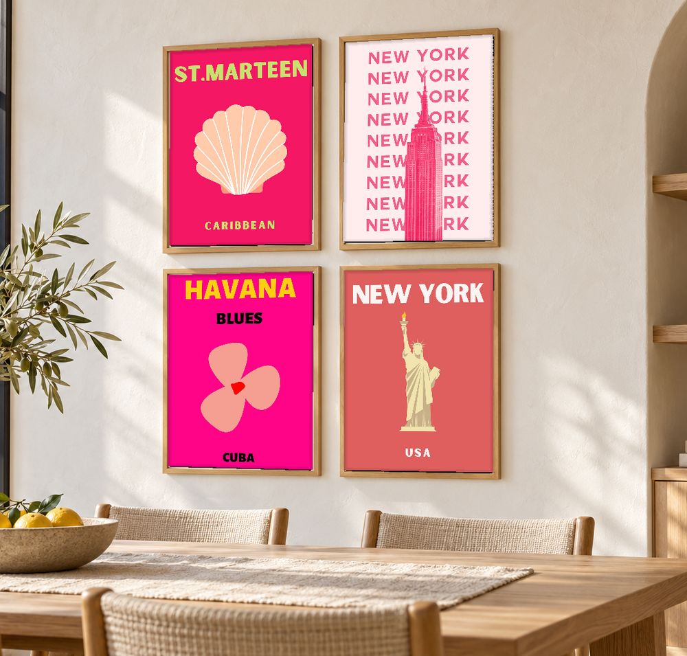 Set de 0 cuadros decorativos que combinan
