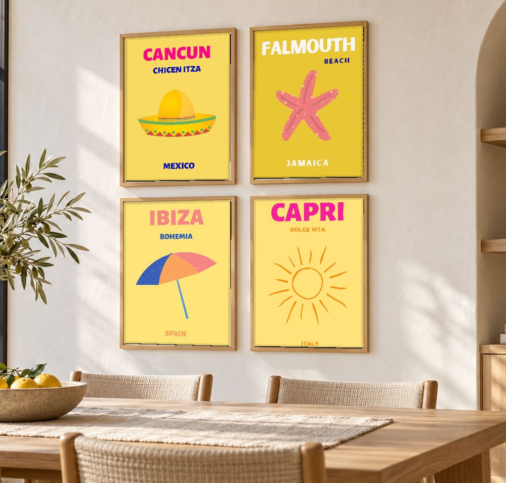Set de 0 cuadros decorativos que combinan