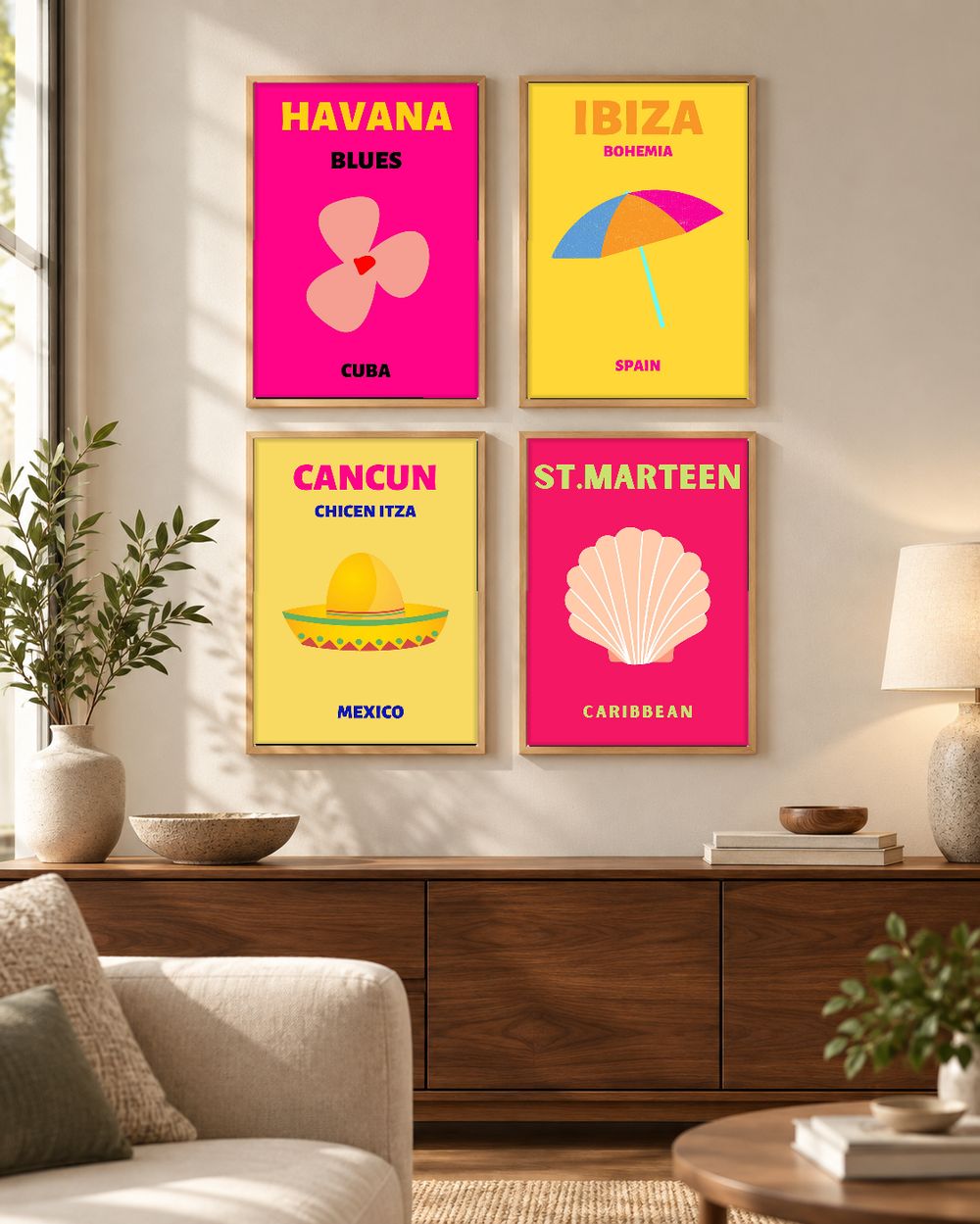 Set de 0 cuadros decorativos que combinan