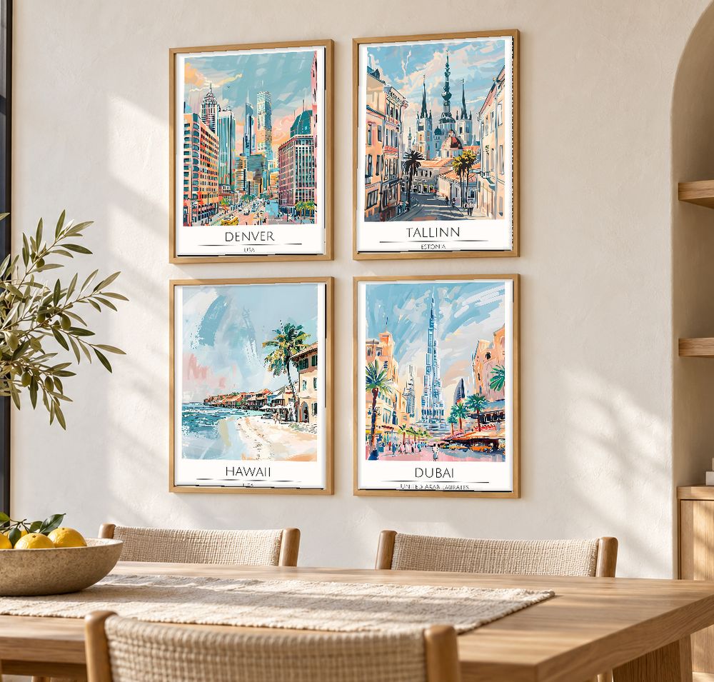 Set de 0 cuadros decorativos que combinan