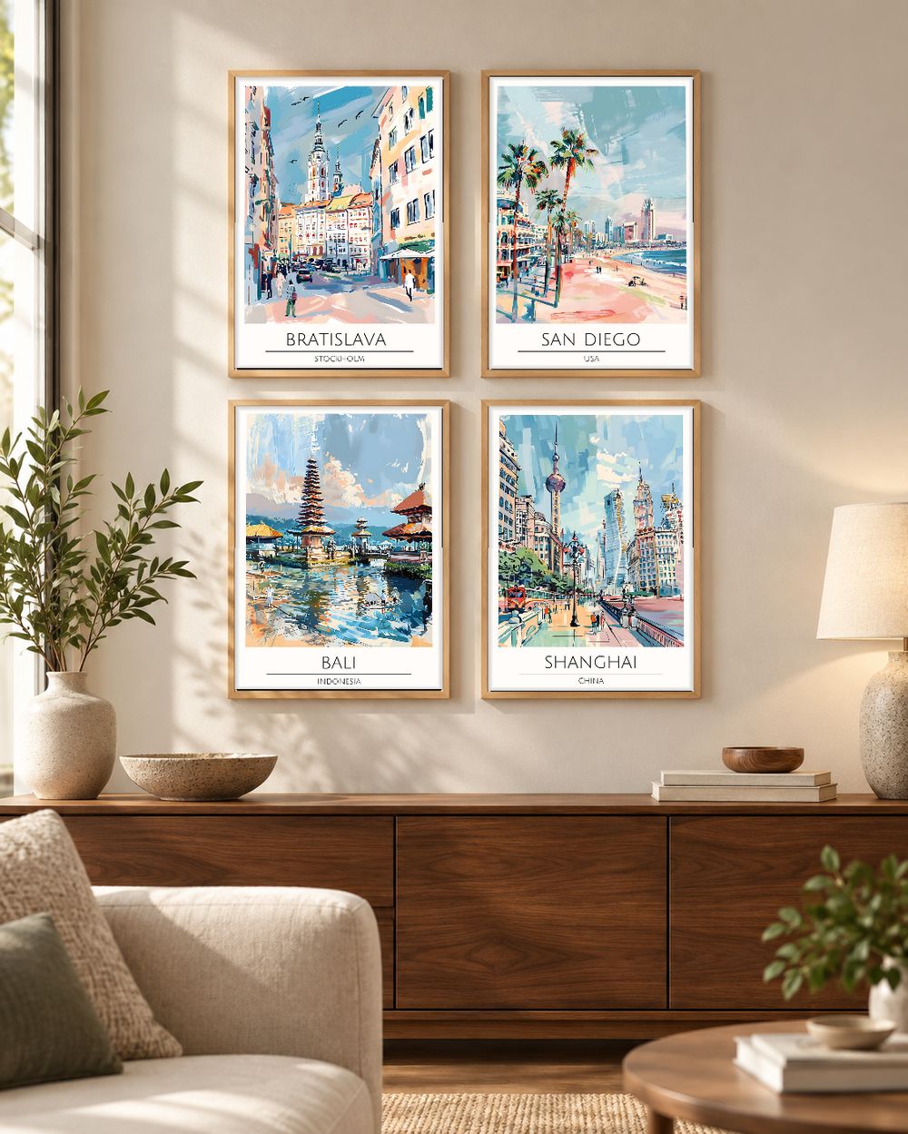 Set de 0 cuadros decorativos que combinan