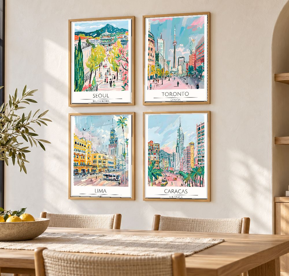 Set de 0 cuadros decorativos que combinan