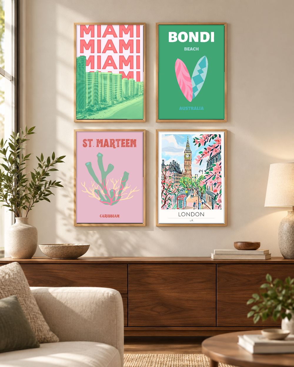 Set de 0 cuadros decorativos que combinan