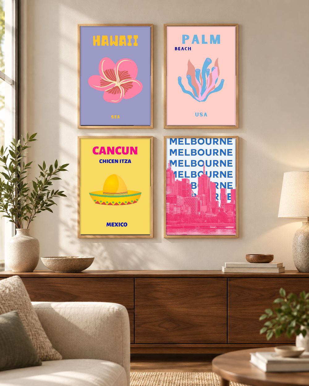 Set de 0 cuadros decorativos que combinan