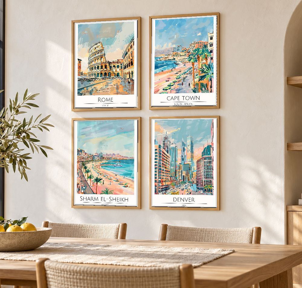 Set de 0 cuadros decorativos que combinan
