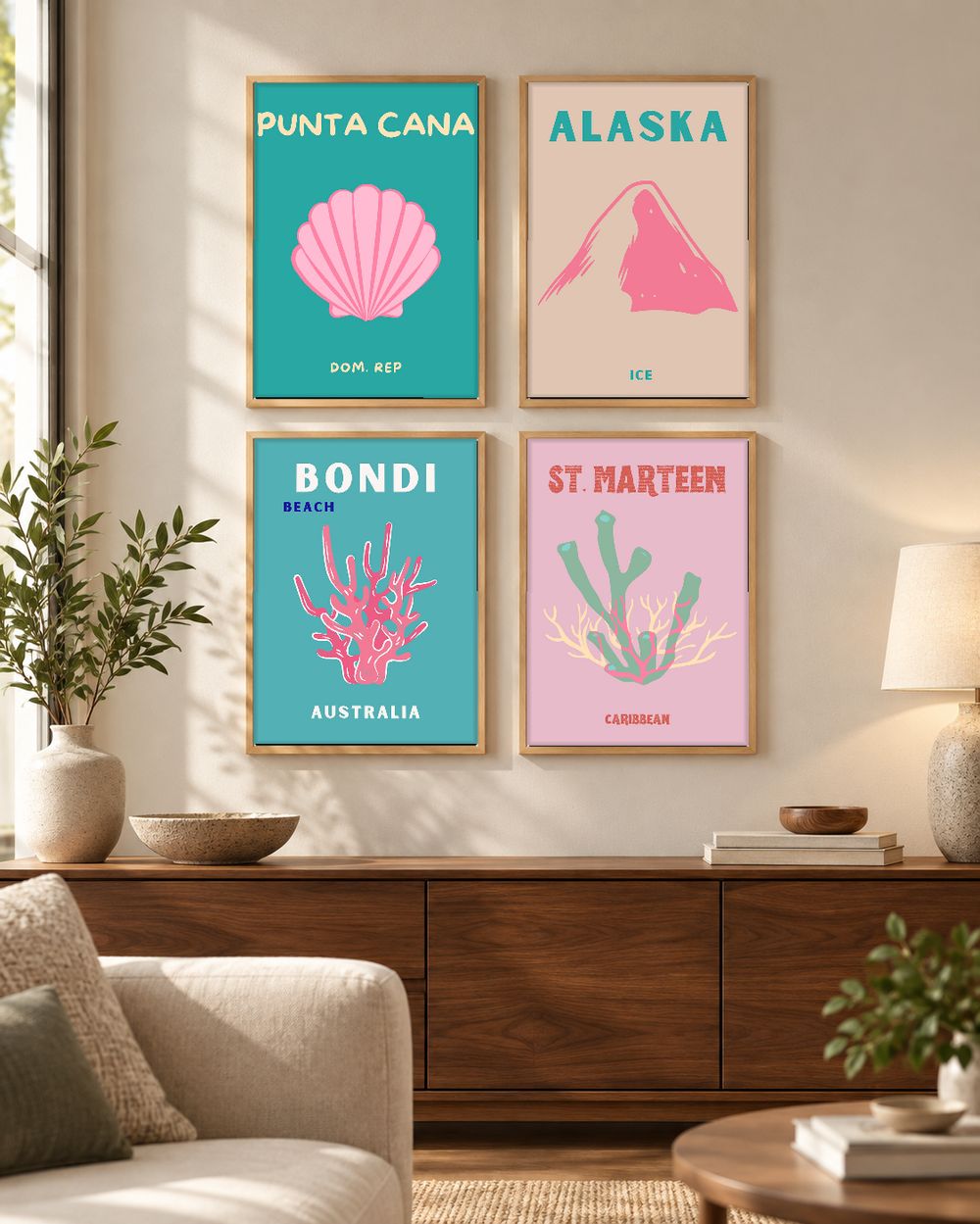 Set de 0 cuadros decorativos que combinan