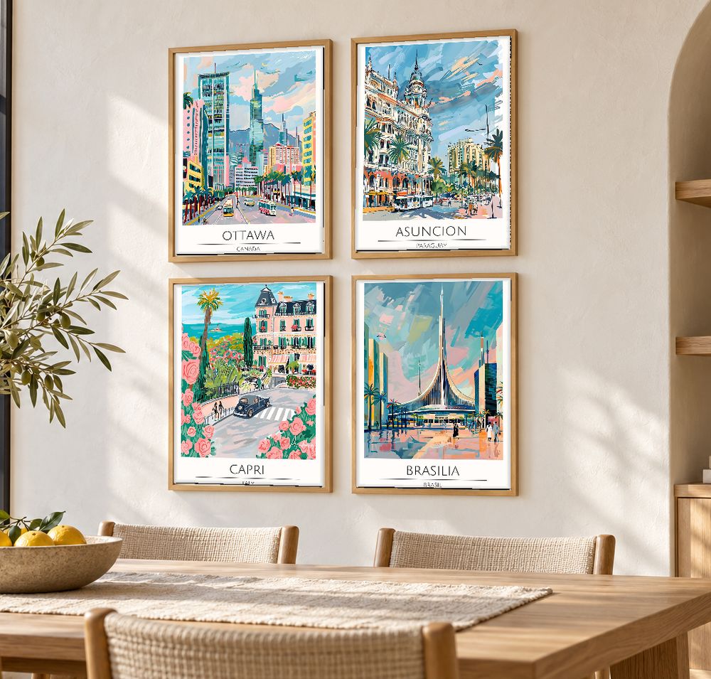 Set de 0 cuadros decorativos que combinan