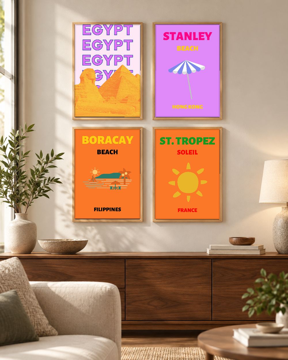 Set de 0 cuadros decorativos que combinan