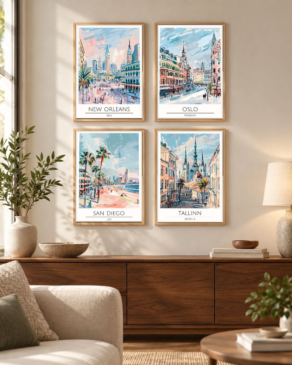 Set de 0 cuadros decorativos que combinan