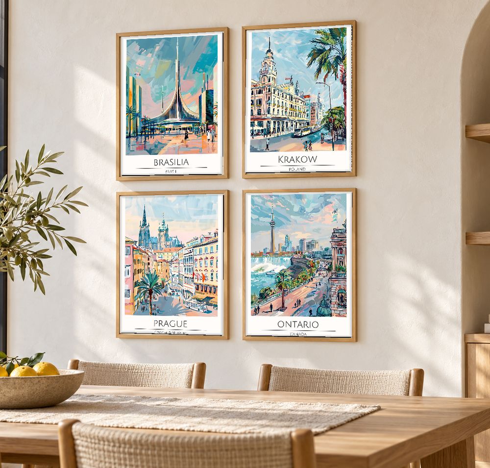 Set de 0 cuadros decorativos que combinan