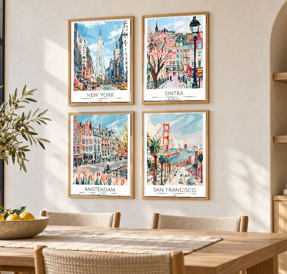 Set de 0 cuadros decorativos que combinan