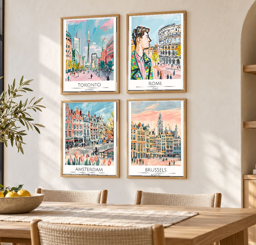 Set de 0 cuadros decorativos que combinan